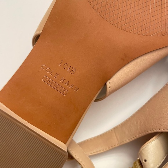 Cole Haan Tan Slingback Heels - Picture 7 of 12